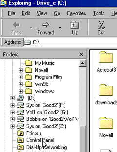 Control Panel 
Selected in Windows Explorer