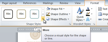 Viewing the Shape Styles