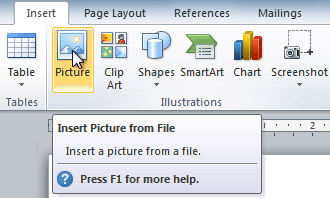 Inserting a picture from a file