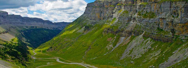 A U-shaped valley.