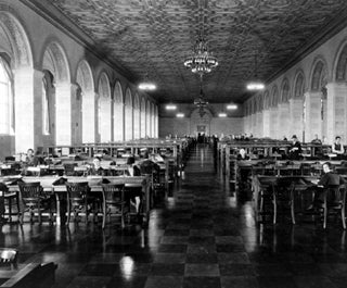 Photo of United States Department of Commerce research library.