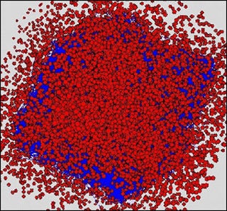 3-D visualization of the human massome of protein interactions.