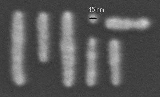 A nanofabricated electron-beam lithograph.