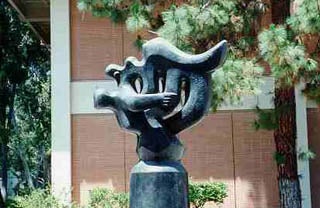 Photograph of  'Le chant des voyelles (Song of the Vowels)', bronze sculpture.