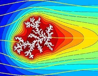 Drawing that looks like a snowflake barrelling through the atmosphere but probably isn't.