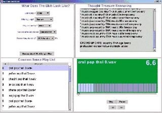 Image of a computer screen from a student project showing four different activities at once.