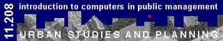 Introduction to computers in public management (11.208) logo.