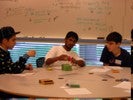 Students work on a project using modeling clay.