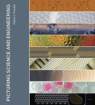 A book cover that features parts of nine scientific images. 