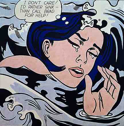 Roy Lichtenstein, Drowning Girl, 1963, MOMA