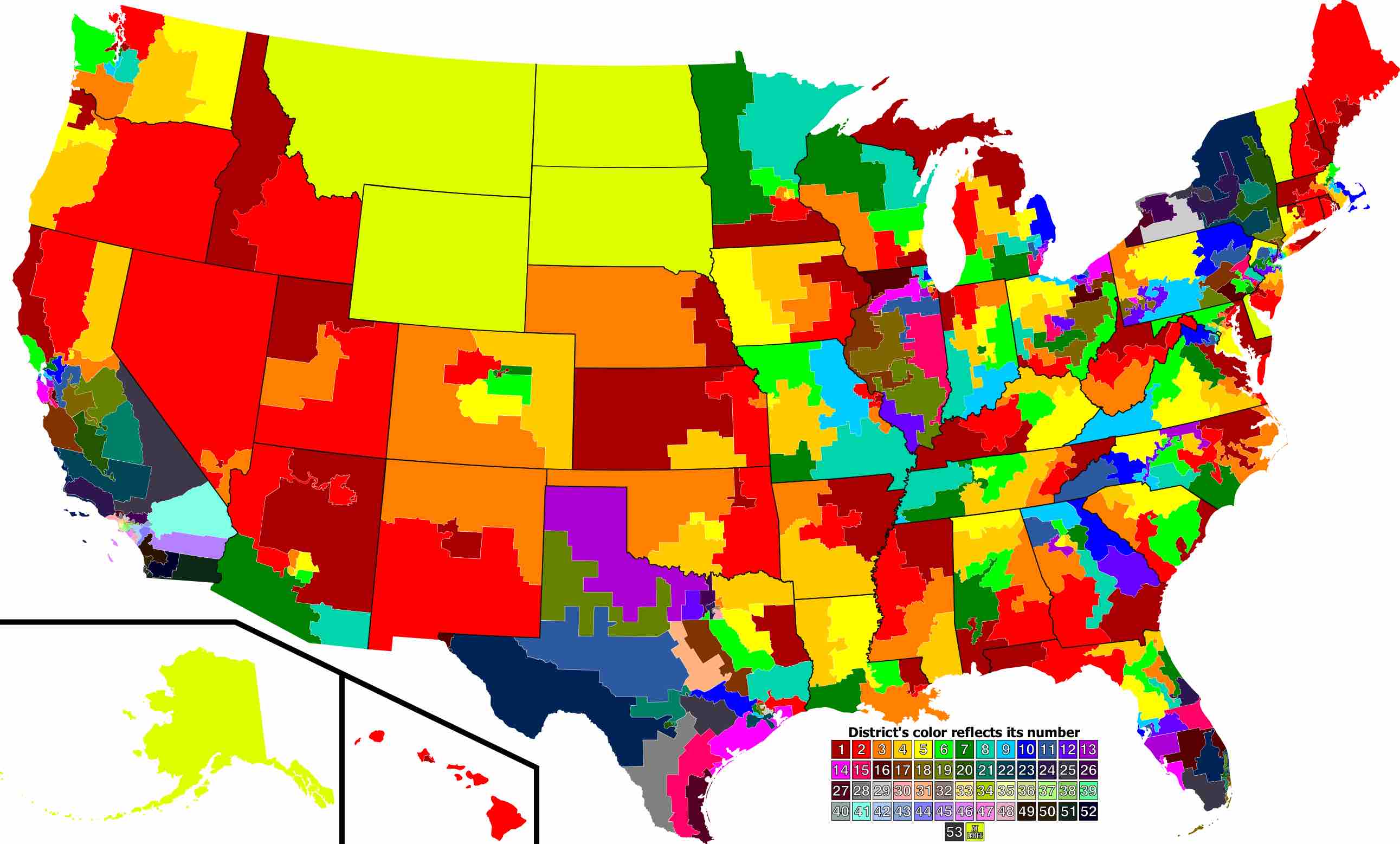U.S. District Map