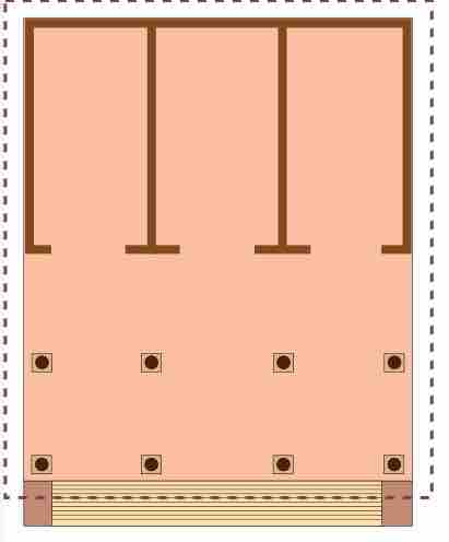 Ground Plan of an Etruscan Temple