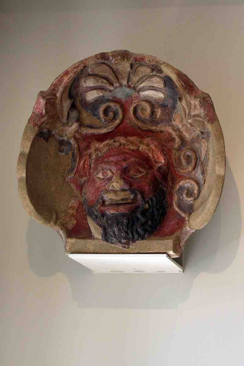 Antefix with Silenus Face