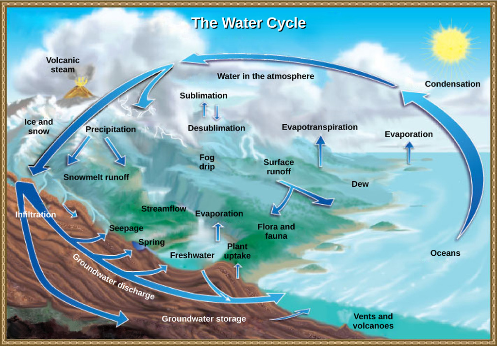 Cycling of water