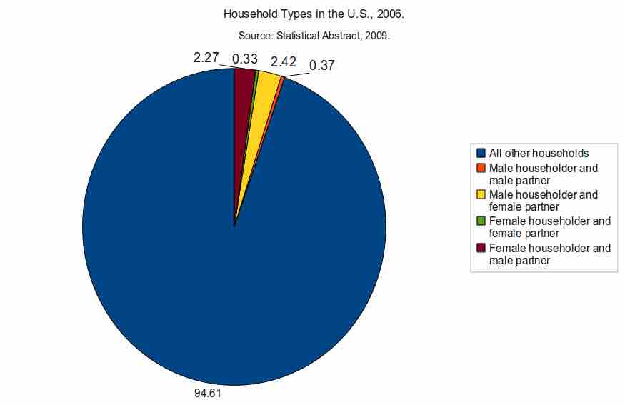 Household types in the United States in 2006