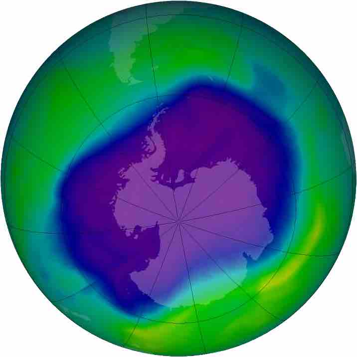 Largest ozone hole observed