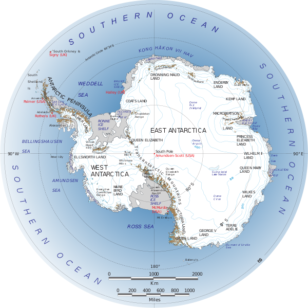 map of antarctica