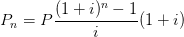 PV Annuity-Due