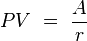 PV of a Perpetuity